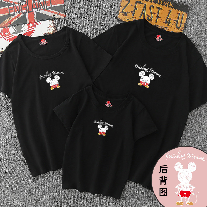 一家三口四口2020新款潮夏季t恤 莱梦德亲子装/亲子时装