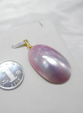 女天然巴洛克马贝珠吊坠项坠个性