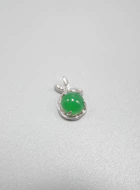 不含链银挂件天然石十字架吊坠