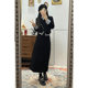 Korean atmosphere outfit, fake two-piece jacket, hip-covering skirt, fashionable two-piece suit for small people