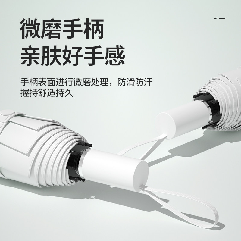 太阳伞防晒防紫外线雨伞女晴雨两用遮阳伞男折叠黑胶手动超轻双人