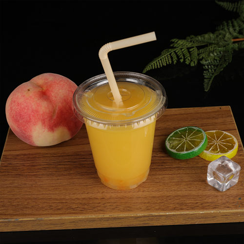 14oz一次性加厚高透PET冰杯咖啡奶茶打包塑料杯带盖果茶冷饮胶杯 - 图2