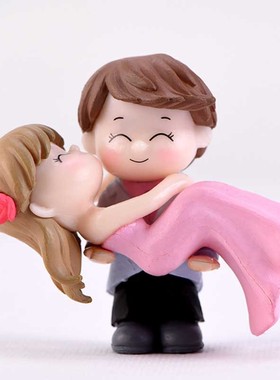 diy可爱风蛋糕公主盆栽pvc小摆件