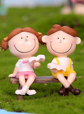 盆栽摄影可爱风蛋糕塑料小摆件