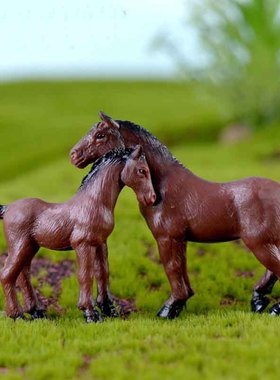 微景观盆栽农场摄影奶牛小摆件