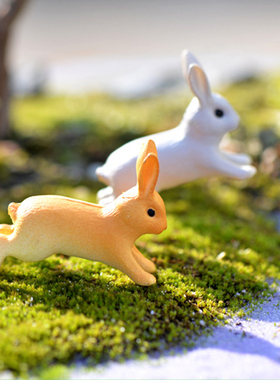 微景观可爱风动物玩具卡通兔子