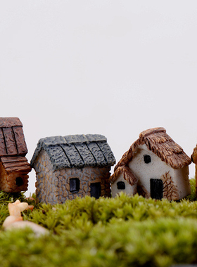 微景观摄影卡通园艺房屋小摆件