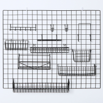 Iron Art Grid photo wall Decorative Racks Ins bedroom Dormitory Girls Hearts Bedroom Dolls Containing Iron Mesh