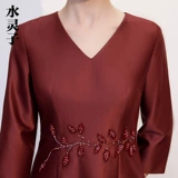 Юбка для матери, красное ципао, свадебное платье, яркий броский стиль, китайский стиль