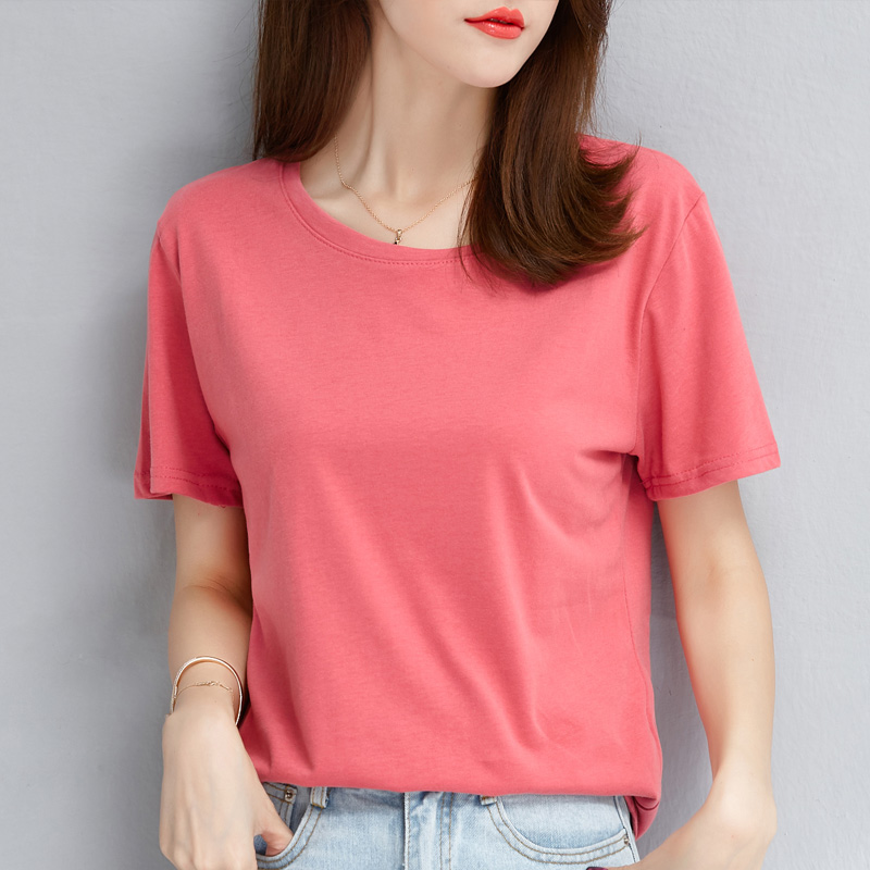 T 百搭 ulzzang 2018 夏季纯棉上衣服白色短袖 恤女学生竹节棉宽松韩版 T 百搭 ulzzang 2018 夏季纯棉上衣服白色短袖 恤女学生竹节棉宽松韩版