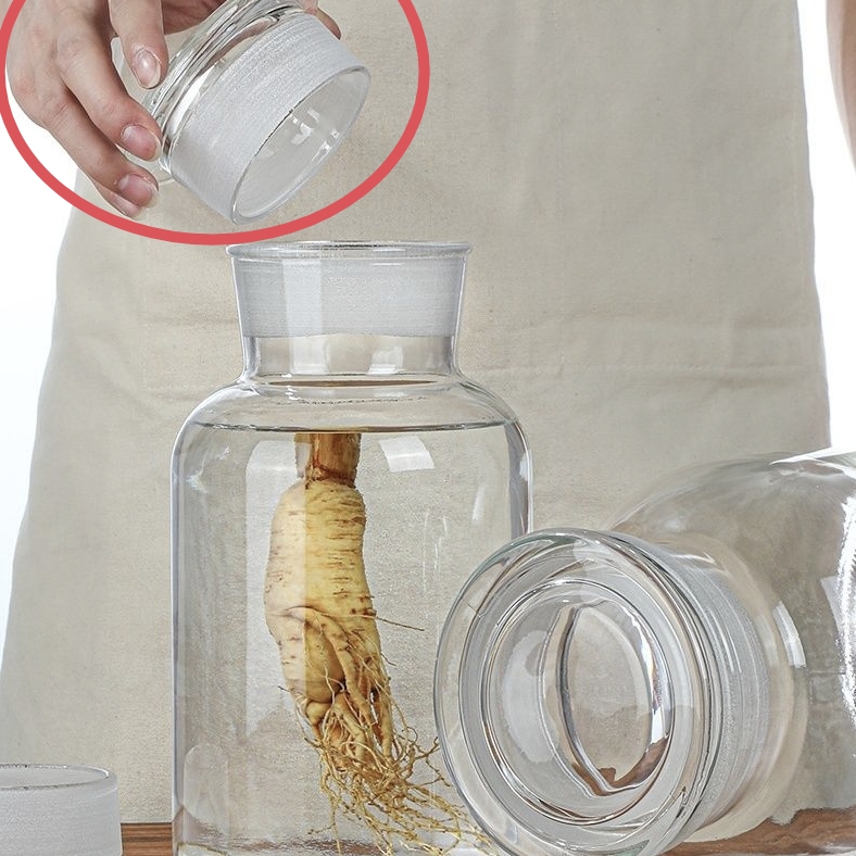 Thickened wine bottle lid, wide mouth bottle, frosted mouth bottle lid, glass sealing lid, single set with universal medicinal wine jar lid