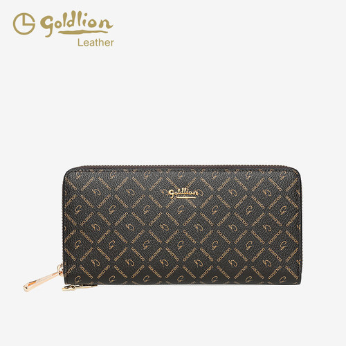 金利来钱包女百搭新款手拿包印花长款拉链多功能零钱包女钱夹手包 - 图0