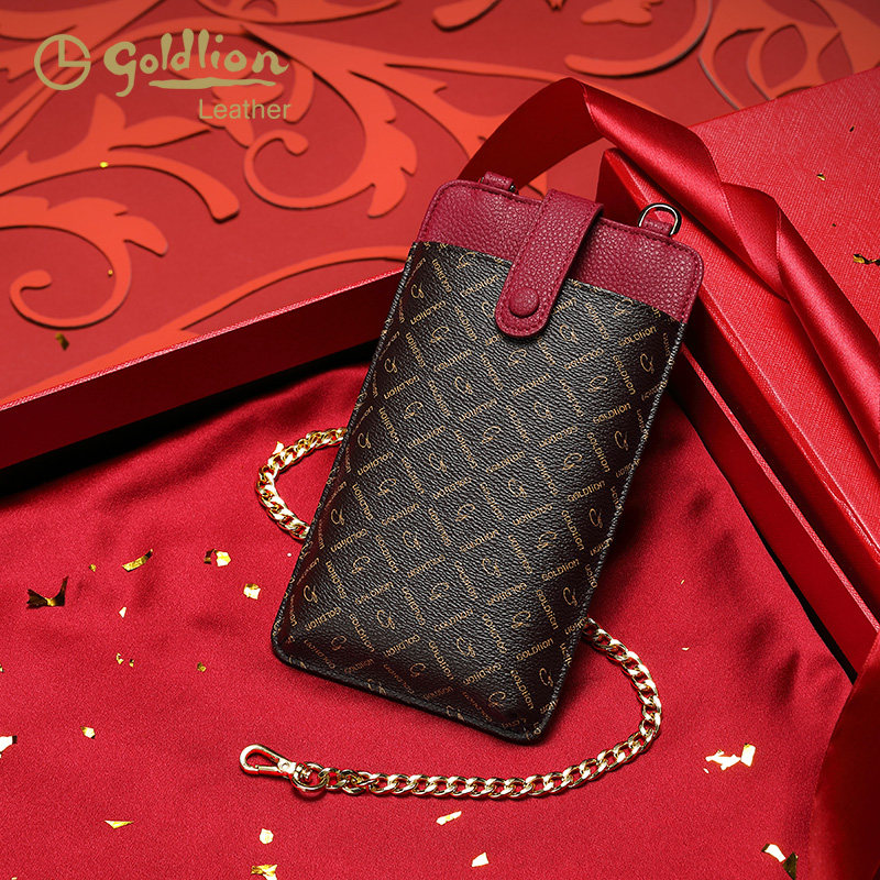 金利来2022新款女时尚竖款斜挎小包 金利来女包女士包袋