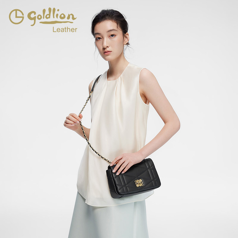 金利来2026新款包包女时尚单肩斜挎包包小香风菱格绣线高级小方包,淘宝优惠券,粉丝福利购,淘宝优惠卷