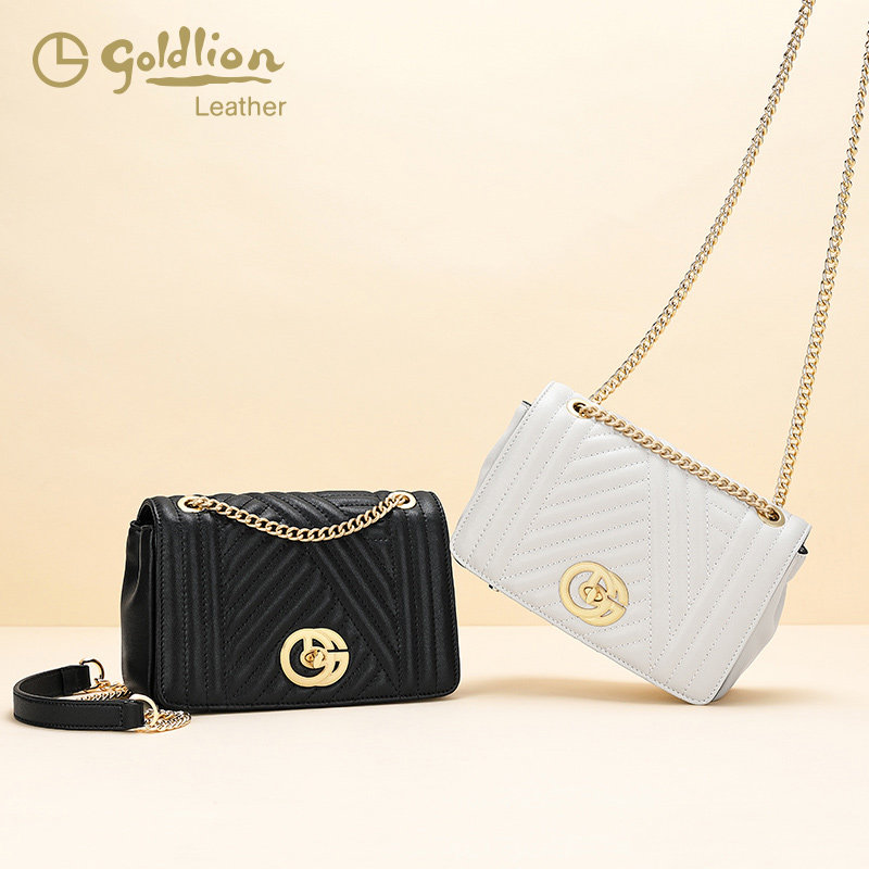 金利来2020新款单肩斜挎链条包包 金利来女包女士包袋