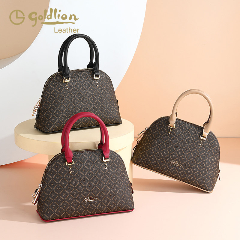 金利来2021新款手提手拎两用贝壳包 金利来女包女士包袋