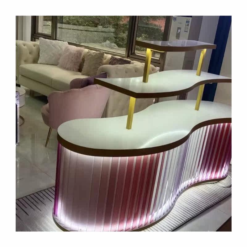 现货直销化妆品展柜彩妆小样美容院护肤品产品柜美妆香水中岛柜伴,淘宝优惠券,粉丝福利购,淘宝优惠卷