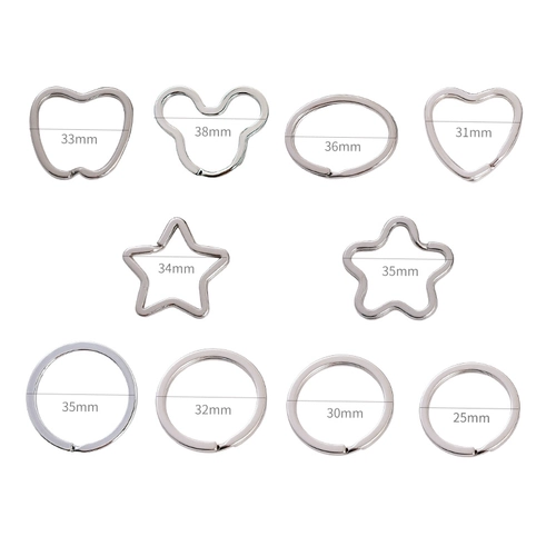 Брелок из нержавеющей стали, ткань для ключей с застежкой, аксессуар, DIY