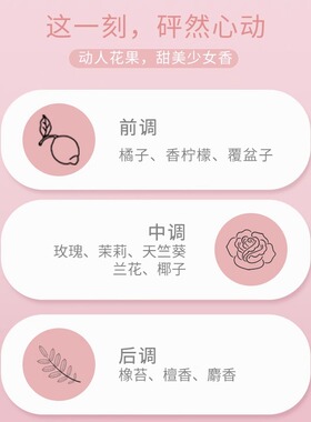 名创优品心动时刻香水清新持久女