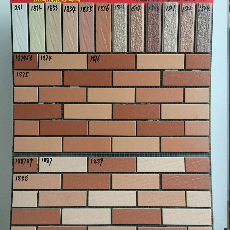 室外外墙砖45*145平面纸皮砖通体砖小条形农村自建房别墅墙砖瓷砖 - 图2