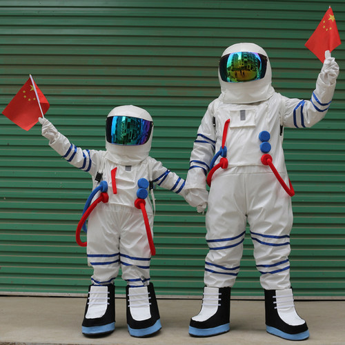 宇航服卡通人偶服装宇航员太空服航天员酒吧舞台道具儿童演出服 - 图1