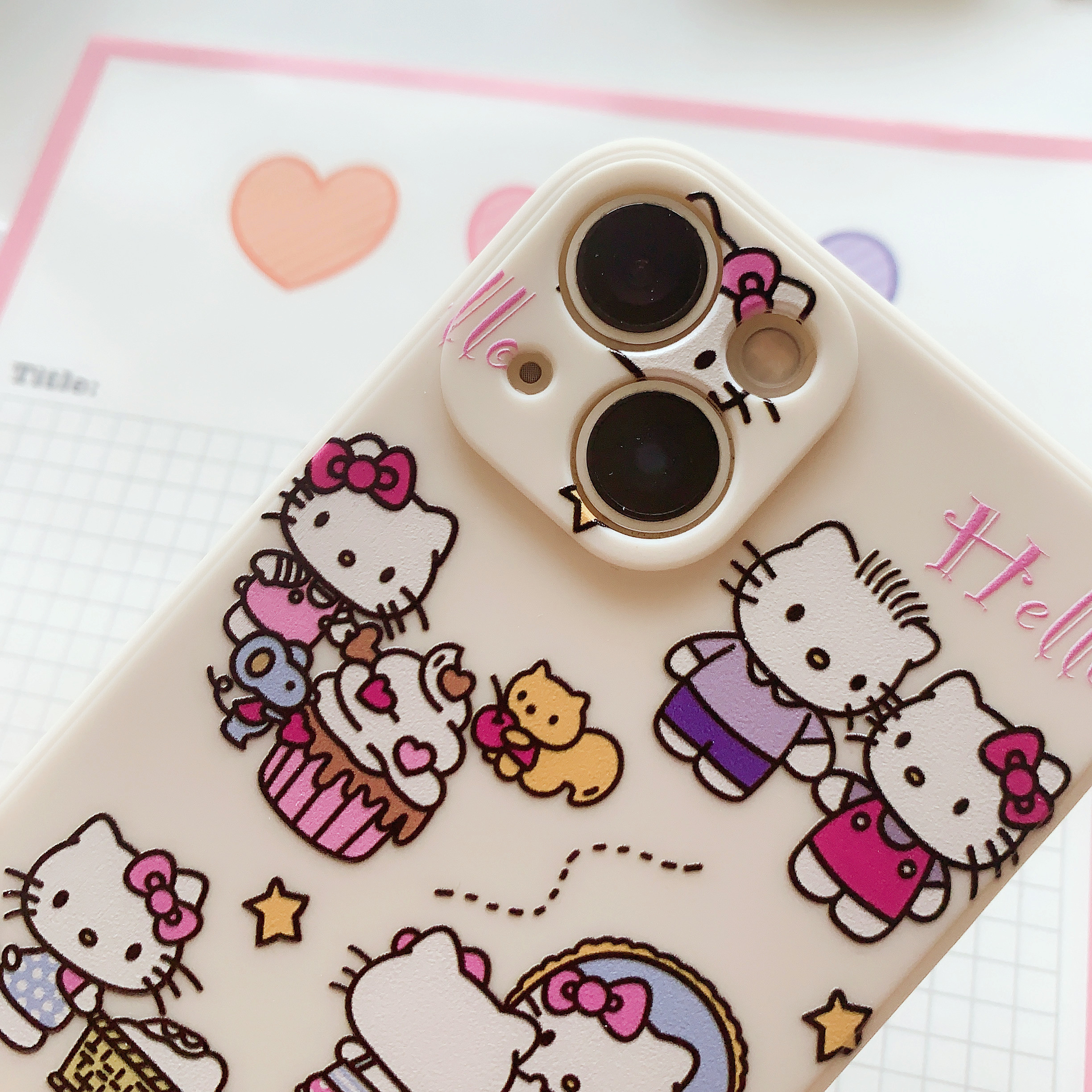 iPhone11pro手机壳适用XSMAX苹果6/8全包kitty7plus/XR情侣12软13/14/15/16/mini个性情侣 - 图1