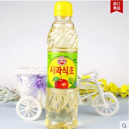 韩国进口不倒翁苹果醋 水果醋500ml 奥土基纯原装寿司拌菜饮料 - 图1