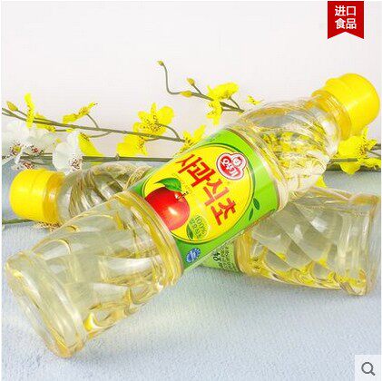 韩国进口不倒翁苹果醋 水果醋500ml 奥土基纯原装寿司拌菜饮料 - 图0