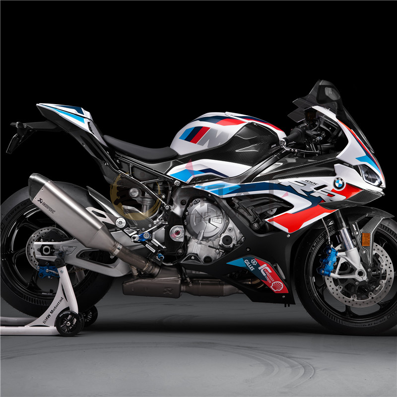 宝马原厂S1000RR/S1000R改装激光标钛合金天蝎排气管尾段XR消音器-图1