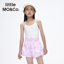 Bacteriostatic-little moco child clothing 23 summer fit new girl Modale harness vest KBC2VET013