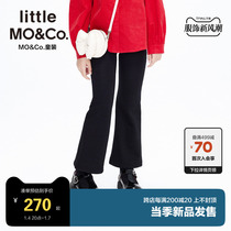 Bacteriostatic thin velvet little-moco childlike winter dress new girl pants microhorn long pants children gapped pants