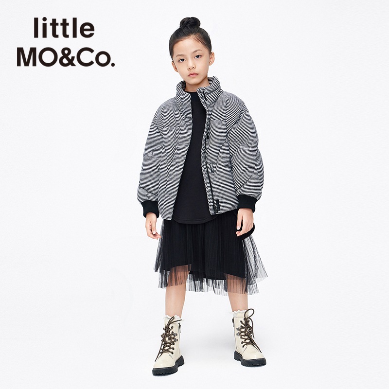 little moco童装冬季女童90白鸭绒儿童羽绒服中大童外套加厚保暖