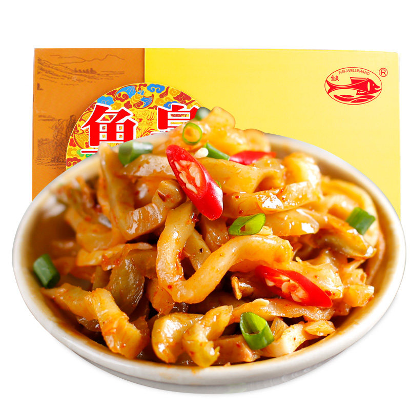 重庆地方特产 鱼泉榨菜 礼盒装1200g 涪陵开味炸菜咸菜下饭菜送礼