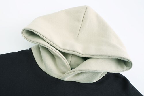 SCARED OF KARMA COLORBLOCKED HOODIE 拼色卫衣帽衫宽松休闲 - 图2