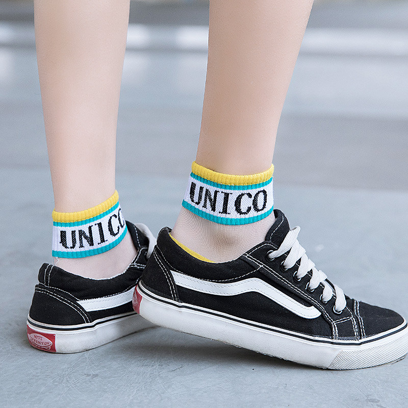 女短袜浅口ins潮夏天水晶玻璃丝袜 盛唐袜悦短袜/打底袜/丝袜/美腿袜