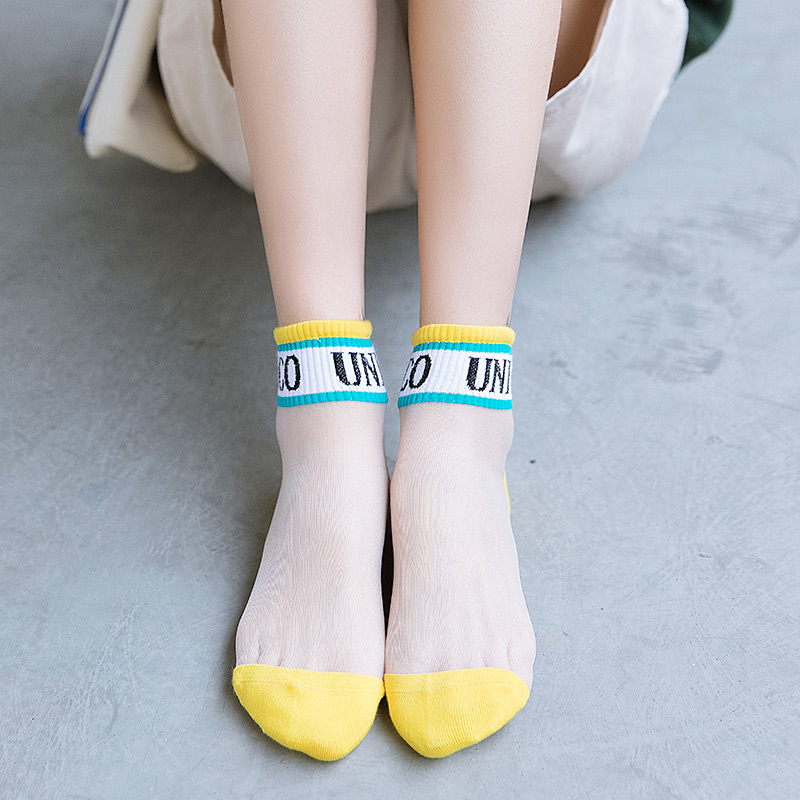 女短袜浅口ins潮夏天水晶玻璃丝袜 盛唐袜悦短袜/打底袜/丝袜/美腿袜