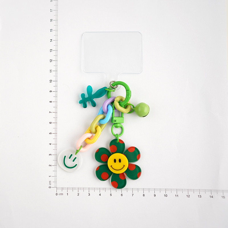韩国时尚笑脸爱心钥匙扣汽车糖果色花朵钥匙夹片手机挂绳,淘宝优惠券,粉丝福利购,淘宝优惠卷