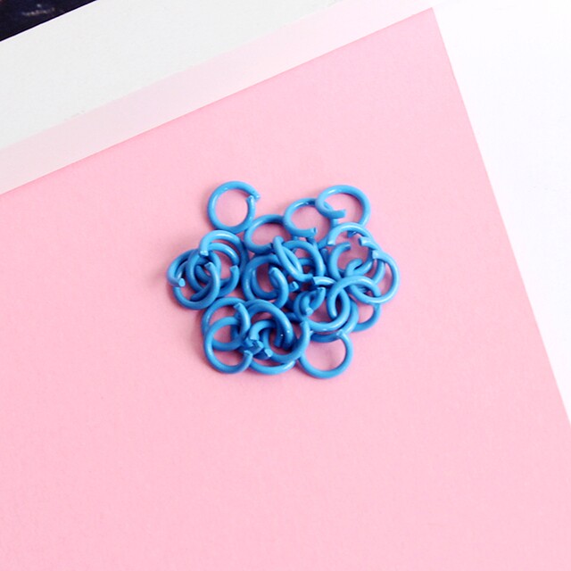 Diy homemade 10mm8mm metal paint c-ring pendant