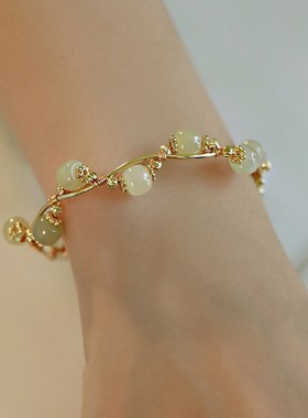 七夕国风串珠手链女设计缠绕磁力手镯个性气质高级感简约百搭首饰