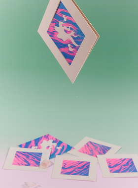 原创riso印刷装饰画创意卡片