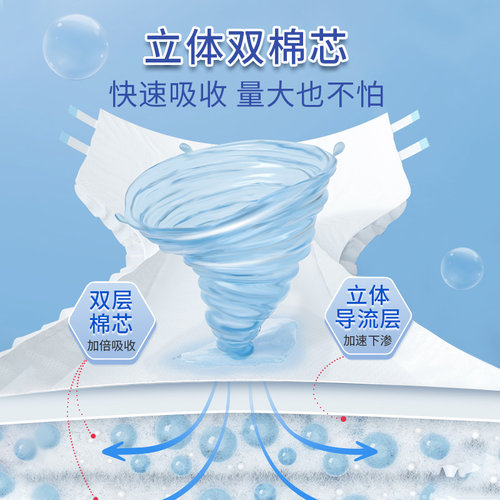 茵茵双芯成人纸尿裤老年人用黏贴式大码尿不湿20片男女产妇隔尿垫 - 图0