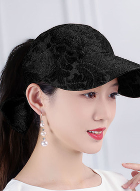杏莲花鸭舌帽日常日系女春夏