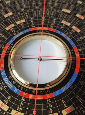 香港唐氏边长22公分三合罗盘