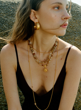 MONSECRET 25SS新品 设计感波光项链原创小众手链串珠手串百搭