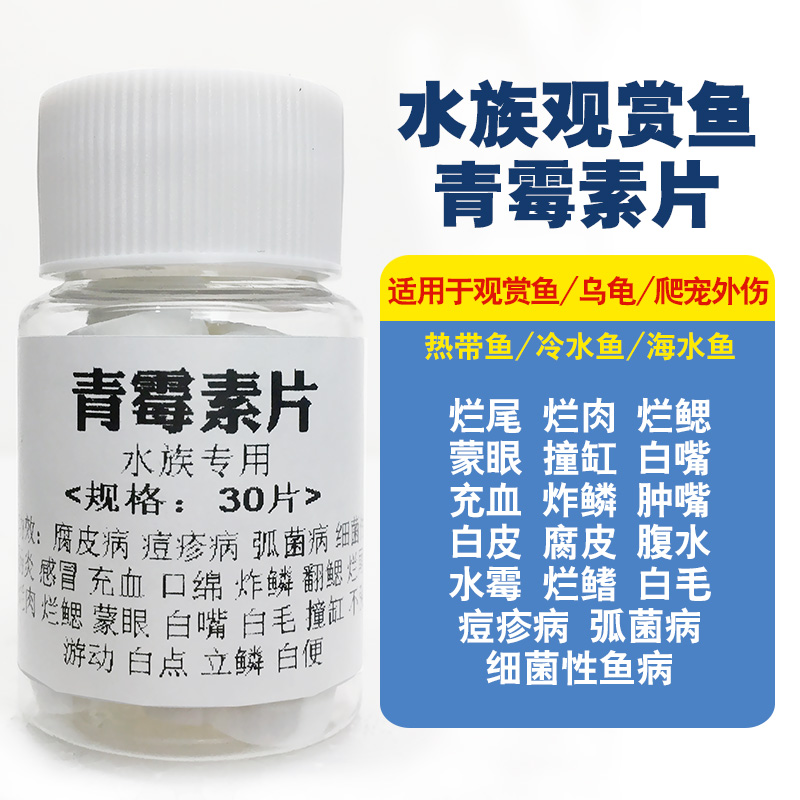 青霉素鱼药鱼用鱼缸水族抗菌消炎烂身烂肉疾病治疗观赏鱼锦鲤杀菌 - 图0