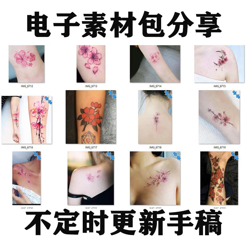 樱花纹身手稿分享可接原创设计樱花刺青纹身图集纹身册风格 樱花纹身手稿分享可接原创设计樱花刺青纹身图集纹身册风格