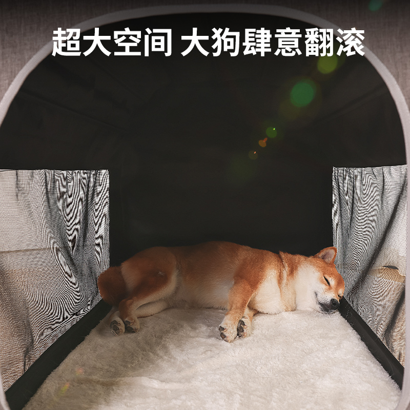 狗窝四季通用中大型犬可拆洗折叠狗狗床金毛宠物房子屋猫咪睡觉窝-图2