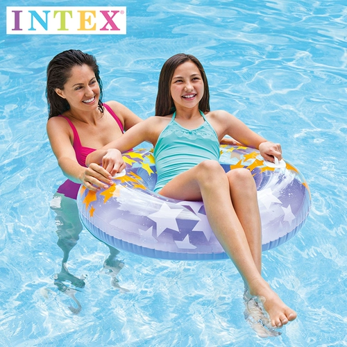 INTEX Плавательный круг для взрослых, надувной бассейн, увеличенная толщина