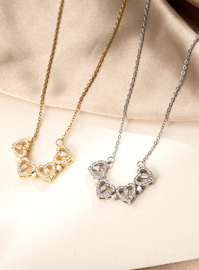 金美澳一款两戴四叶草项链