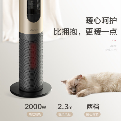 格力塔扇家用冷暖两用大面积塔式电风扇遥控节能轻音落地扇小凉神 - 图2